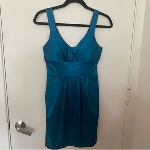 Blue Knee Length Dress